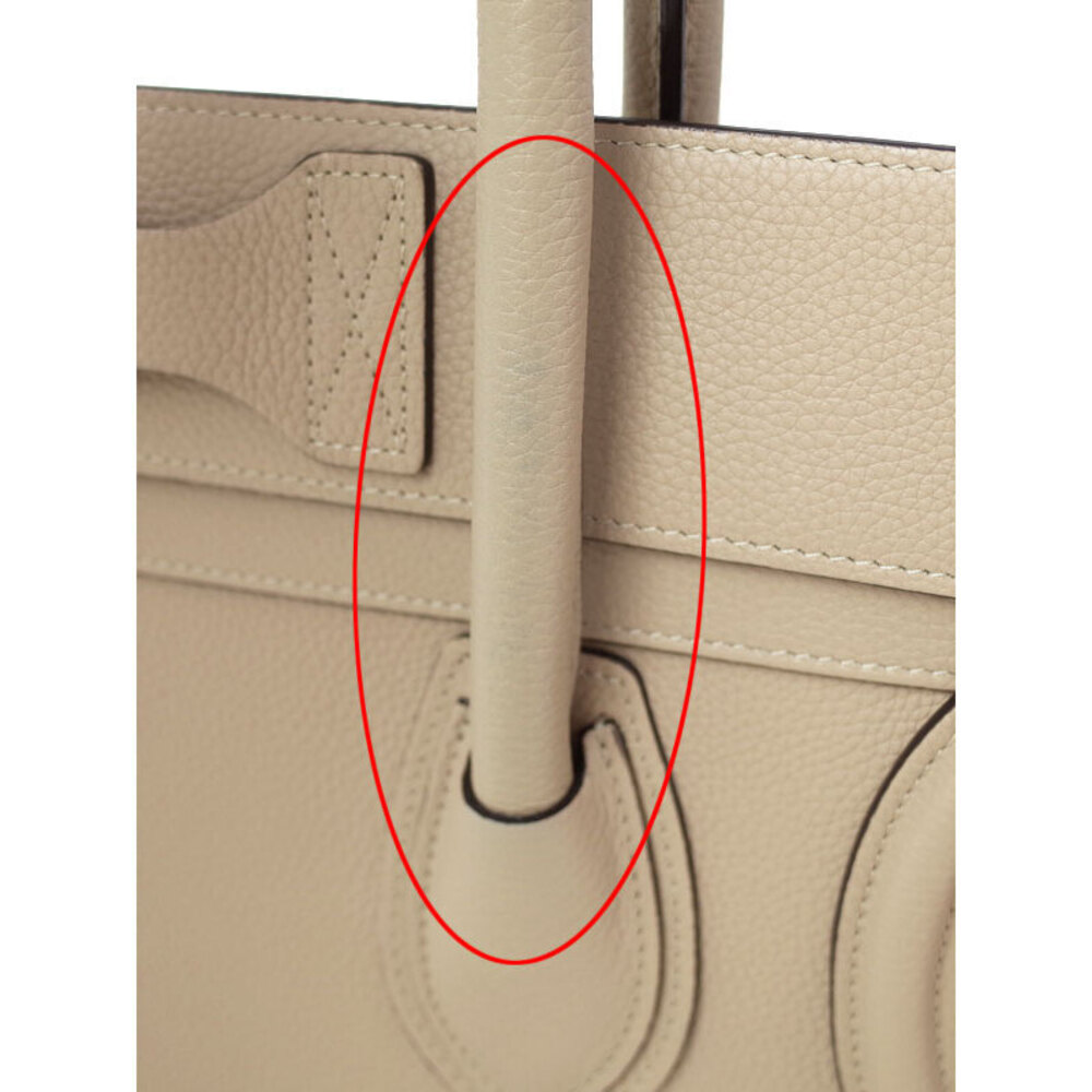 Celine Luggage Shopper Tote Leather Shoulder Bag - Picture 4 of 9